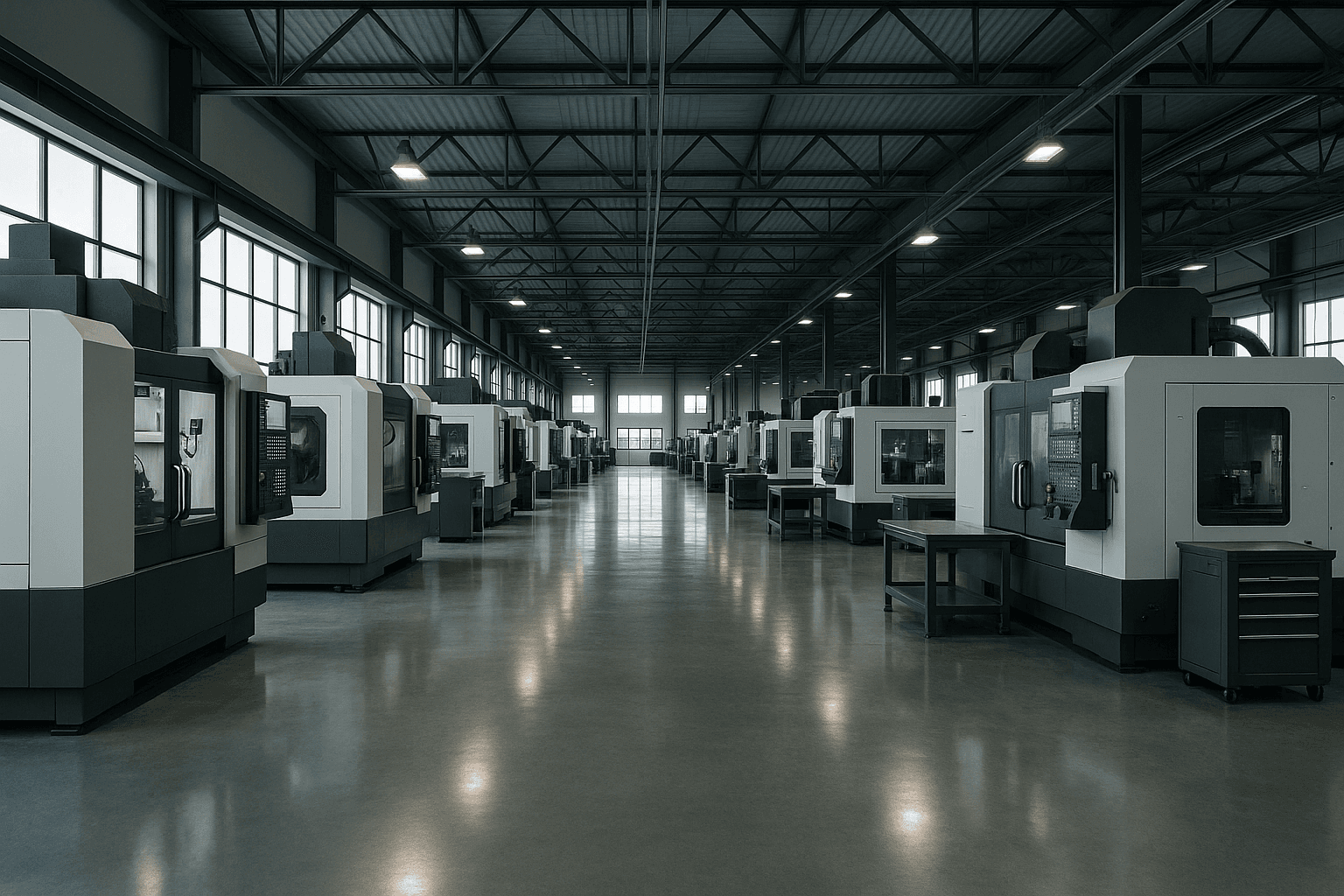 Modern manufacturing facility